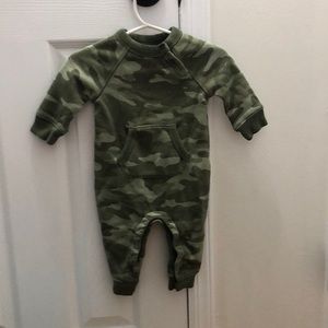 Baby gap camo pocket one piece